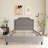 Wood Upholstered Platform Bed with Ruched Headboard-1880393350-1880393369