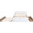 Modern Full Bed With Twin Trundle And 2 Drawers In White Gloss Appearance. Materials. Elegant Style. Space Concept. Simple Assembly Size Convenient Storage Oak-1067244776