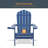 HIPS Folding Adirondack Chair Weather Resistant-70043955