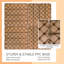 Carreaux de terrasse en plastique emboîtables, 12,00 po x 12,00 po (paquet de 44), revêtement de sol extérieur imperméable pour toutes les saisons-116657713