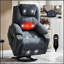 Fauteuil inclinable robuste en polyester avec massage vibratoire à 8 points, chauffage lombaire, ports USB et Type-C et porte-gobelets en acier inoxydable-1454986494