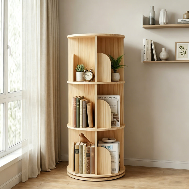 Bibliothèque sur pied à 3 niveaux