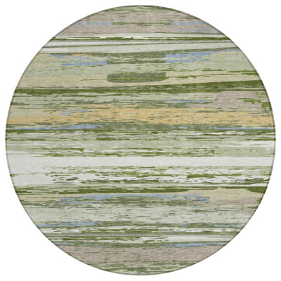 Machine Washable Indoor/Outdoor Jeffery ACN2287 Stripes Rug