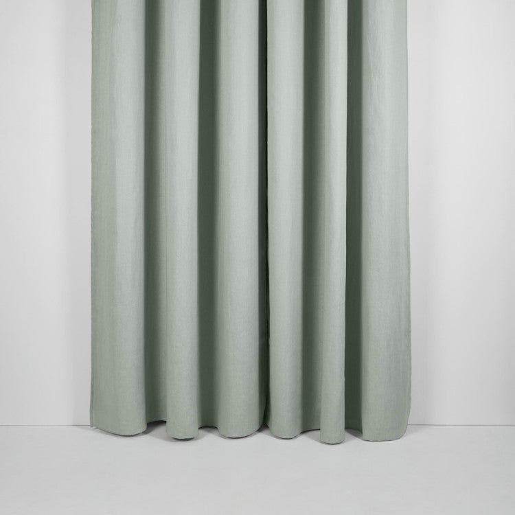 Carlina Linen Room Darkening Curtain Single Panel, Width 340 x Drop 270cm, Pink