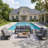Haven 7-person Outdoor Sofa Seating Group with Cushions, All-Weather Patio Conversation Set with Coffee Table, Side Table-1368825354