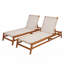 2 chaises longues extérieures
