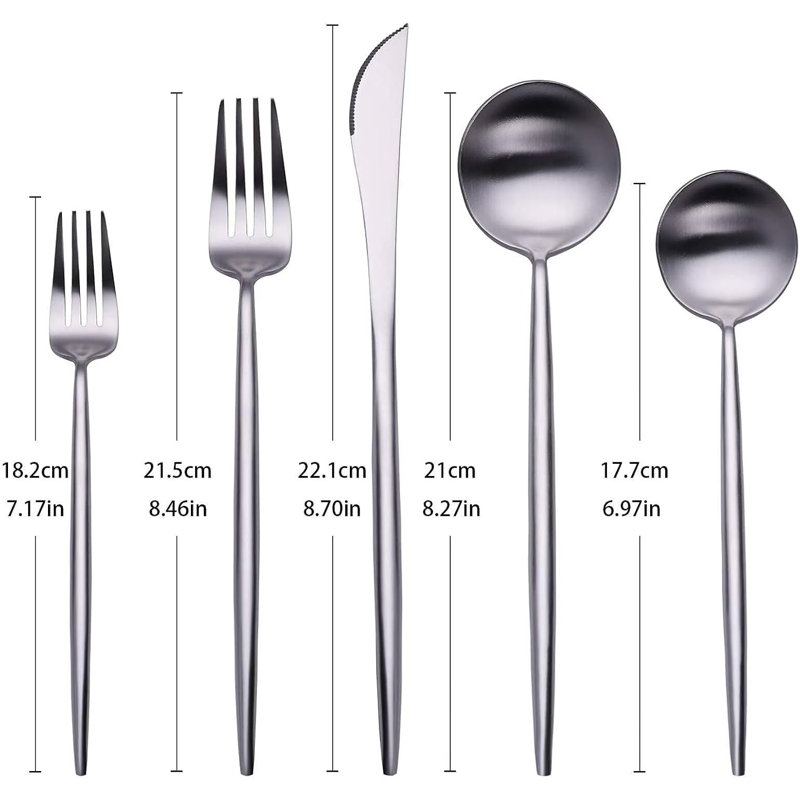 20 Piece Set Of Silverware, Silver