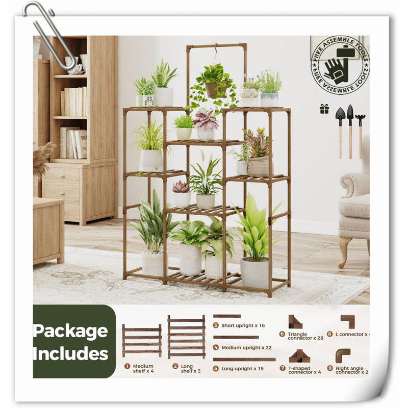 Support pour plante d'intérieur ou d'extérieur pour grande plante
