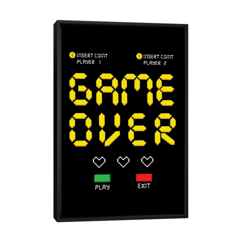«Gaming VI», reproduction d'art sur toile encadrée, H 60 po x l 40 po, Impression sur toile flottante sans passe-partout