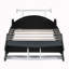 Lit plateforme simple en forme de voiture de course avec roues-1962807442