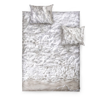 Hayka Satin No Pattern Duvet Cover Set with Pillowcases
