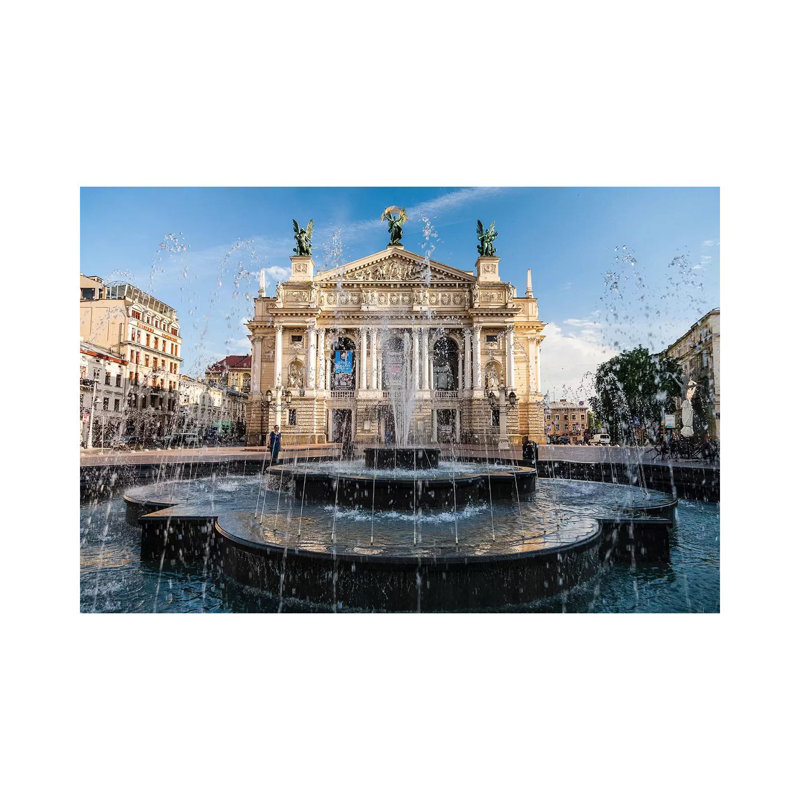 Ukraine, Lviv Theatre Of Opera And Ballet by Mikolaj Gospodarek - Wrapped Canvas Print, 152.5 cm H x 101.5 cm W