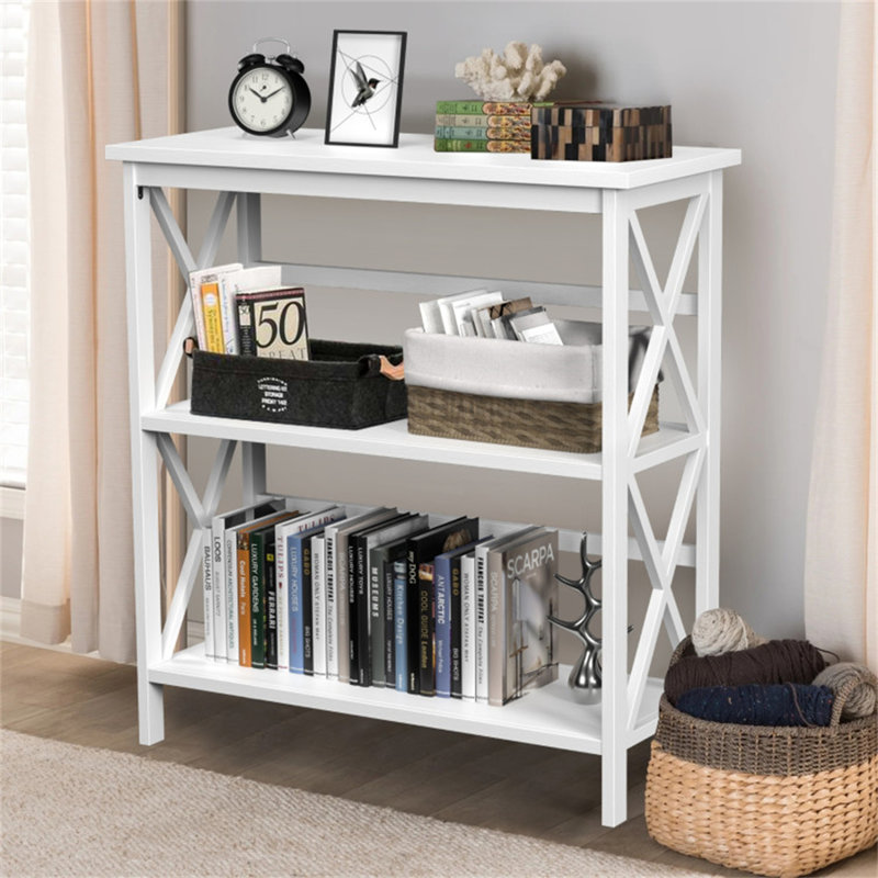 Asbury Etagere Bookcase, White