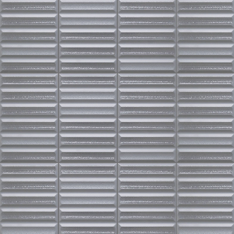 Carreau de céramique cannelé Groove 8X16, Gris