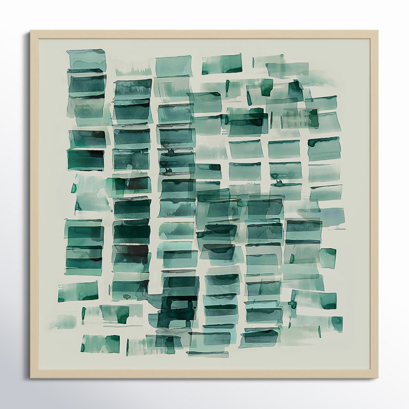 «Sea Glass I» par PI Studio - Peinture encadrée, Brun, H 26 po x l 26 po