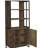 Country oak parquet 2-door bookshelf