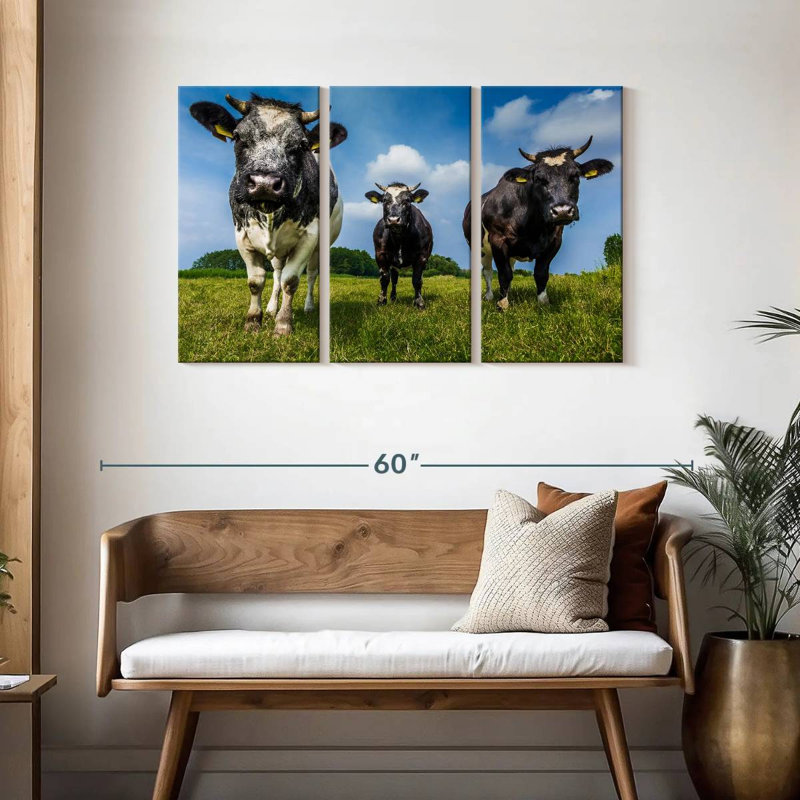 Brampt Cow Gang, 28" H x 45" W
