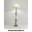 Lampe sur pied en fer et en lin de style nordique