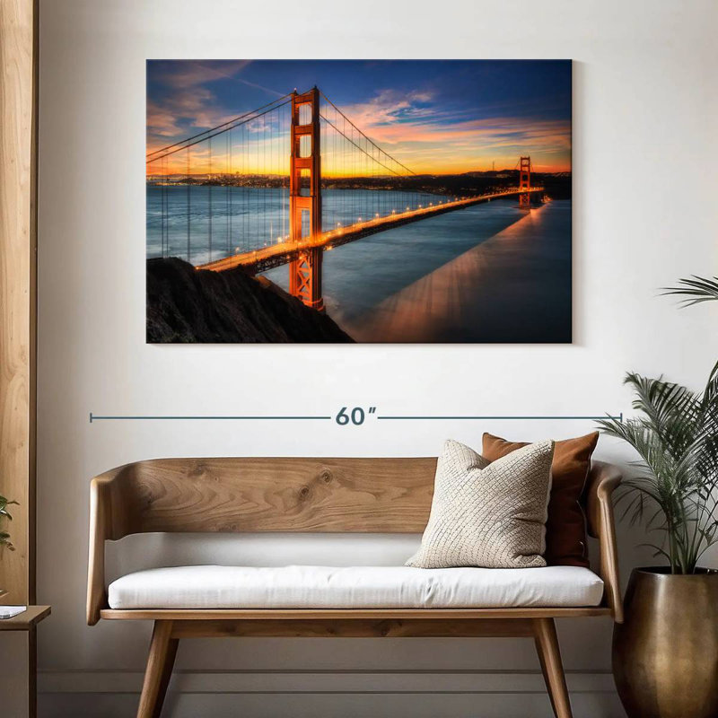 Lilie Lights On Golden Gate, 32" H x 48" W