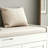 TREXM Storage Bench With 3 Shutter-Shaped Doors, Shoe Bench With Removable Cushion And Hidden Storage Space (White, OLD SKU: WF284226AAK)