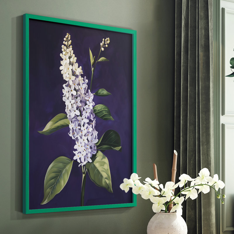 Série FLORAL CCxxvii - reproduction encadrée de qualité supérieure - prête à être accrochée - aucun clou requis