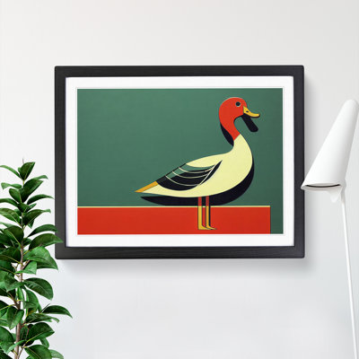 Duck Deco Style Abstract - Single Picture Frame Print