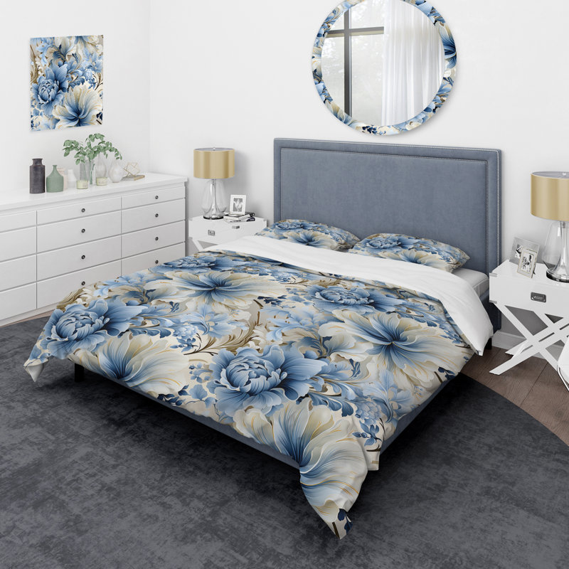Ensemble de housse de couette Ethereal, Housse de couette pour grand lit et 2 taies décor