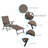 Giana Outdoor Metal Chaise Lounge