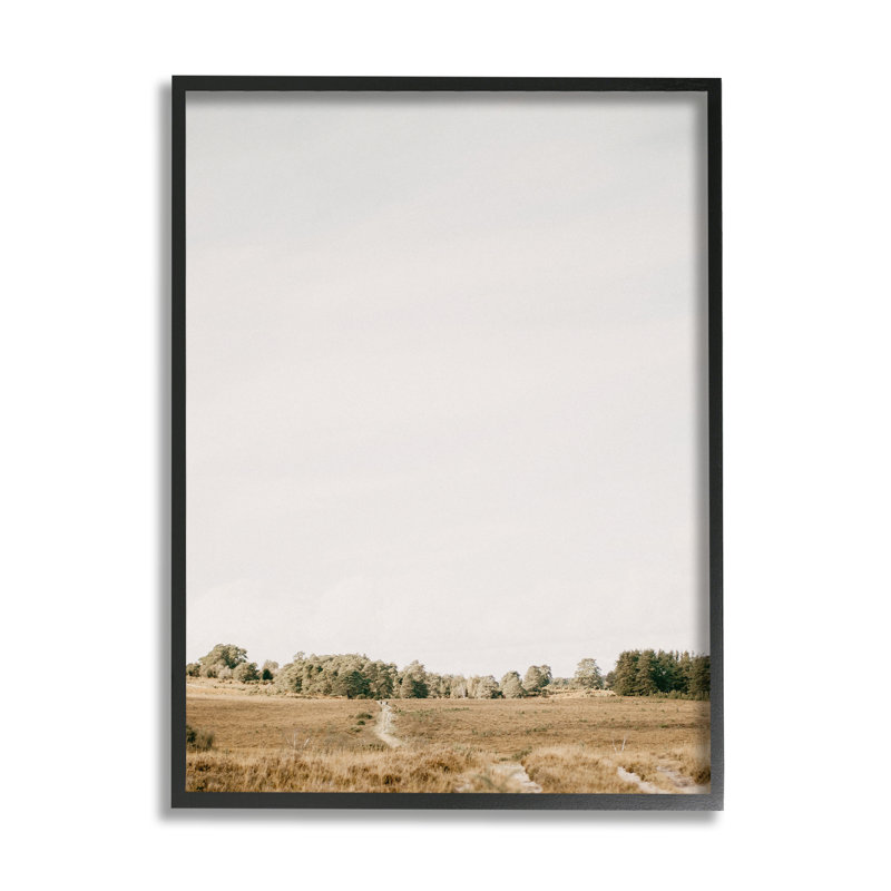 Az-339 - Ciel champêtre encadré, Giclée encadrée noir minuit, H 30 po x l 24 po x P 1,5 po