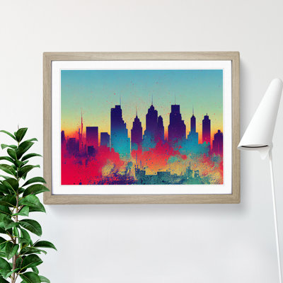 Skyscraper Skyline Splash Vol.6 Abstract - Single Picture Frame Print