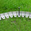 8 cm H x 200 cm W Stainless Steel Lawn Edging Fencing