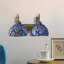 Applique murale en verre coloré style sirène Fontaines Vintage Tiffany (2 lumières)-1399105755
