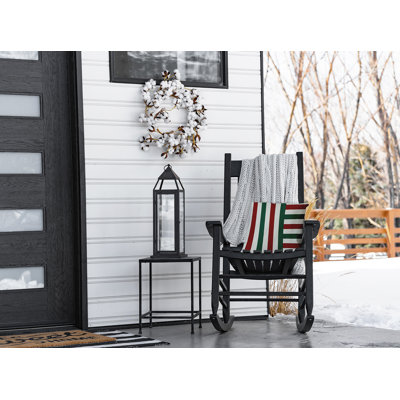 Striped Outdoor Reversible Throw Pillow