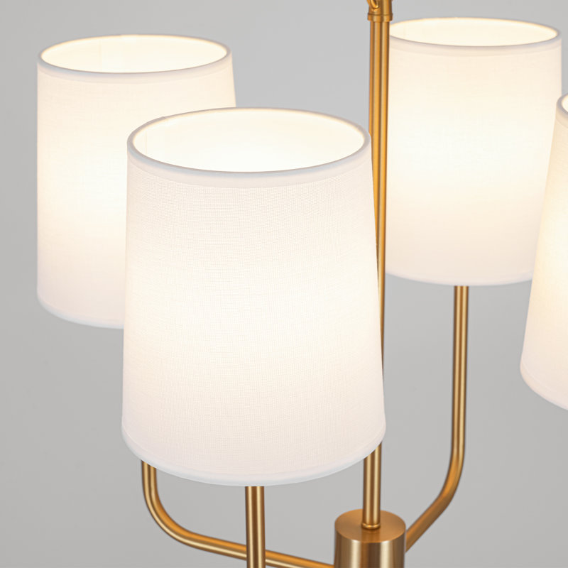 Montelle 4-Light Dimmable Fabric Shade Chandelier
