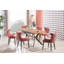 Caesar Velvet Dining Chairs, Ergonomic Curved Back With Solid Wooden Legs- Side Chair for Dining Room Kitchen Living Room -978271456