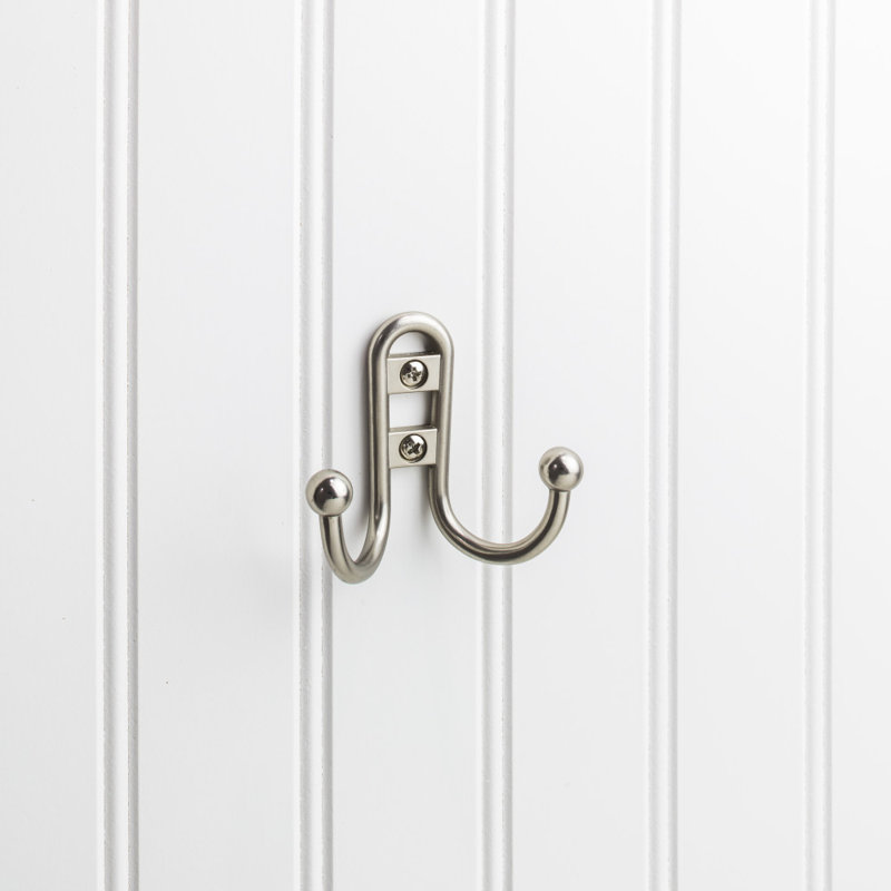 Metal 2 - Hook Wall Hook, Satin Nickel