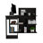 Masai Writing Computer Desk, Five Open Shelves-75264441