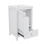 Meuble-lavabo autoportant élégant de 20 pouces avec lavabo, meuble-lavabo avec porte à fermeture en douceur, tablette de rangement et un tiroir-2060286472