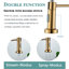 Moverlesenk Kitchen Faucet Side Spray