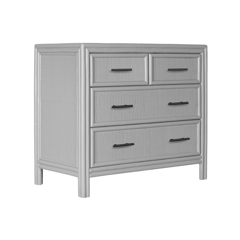 Aruba 4 - Drawer Nightstand, Light Gray
