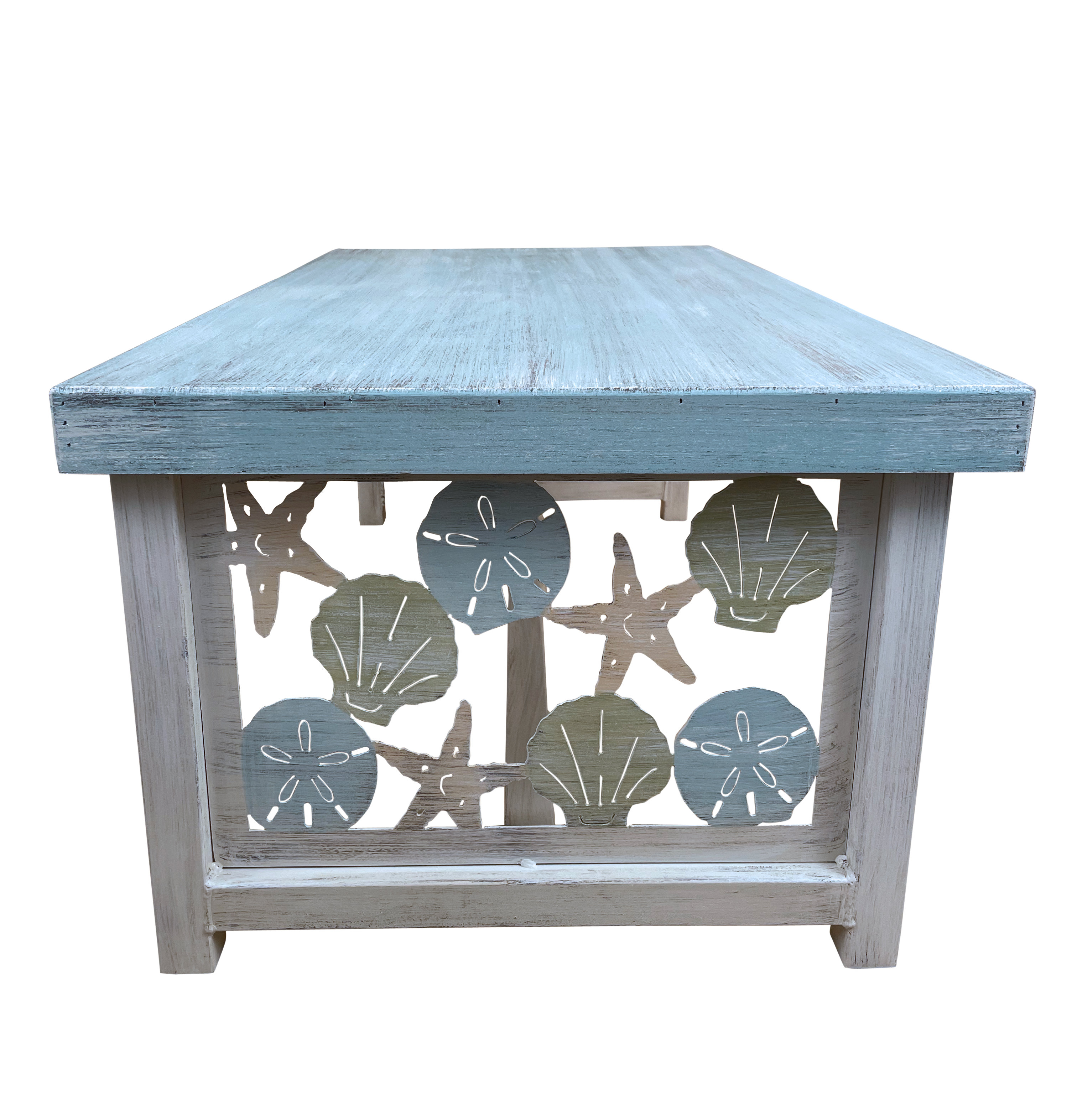 Rosecliff Heights SHELLS TABLE SET. 1- Rectangle Sofa Table, 1 ...