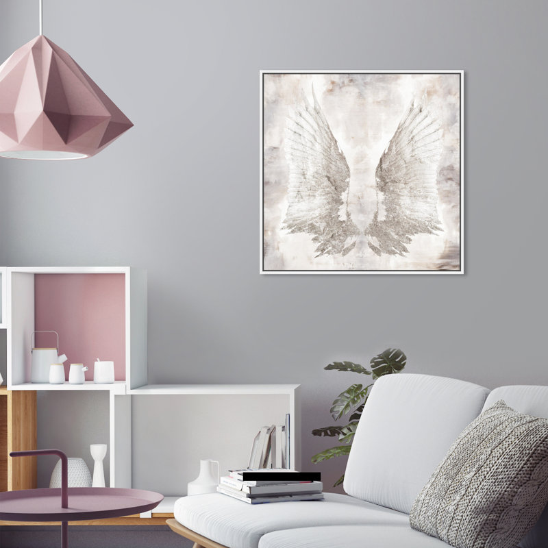 «My Wings Chie» par Oliver Gal - reproduction d'art sur toile, H 20 po x l 20 po, Blanc