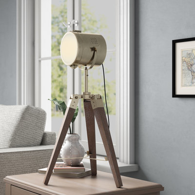 Interlachen Solid Wood Tripod Lamp