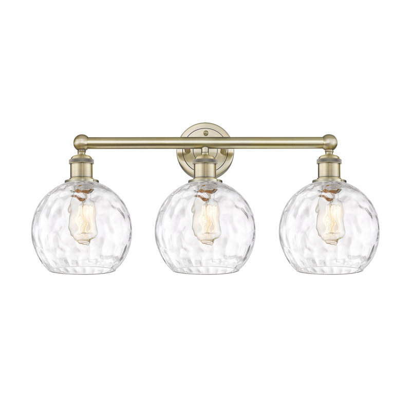 Ambrosane 3 - Light Dimmable Vanity Light, Antique Brass
