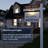 6-Foot PVC Real Estate Sign Post With Two Solar Lights (Sign Not Included)