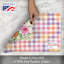 Napperons en plastique flexible réversible 4 pièces Zinnias & Butterflies