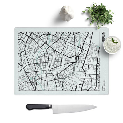 Map Berlin Germany Chopping Board