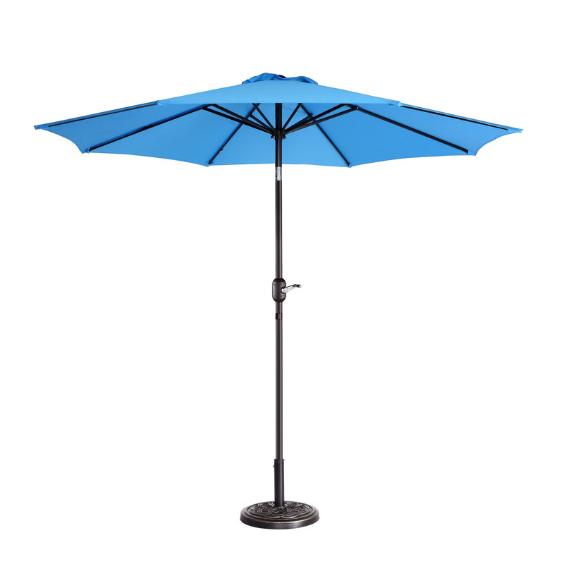 274.32cm Tilt Market Parasol, Blue
