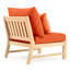 Chaise de patio Paulet avec coussins Sunbrella-475218151