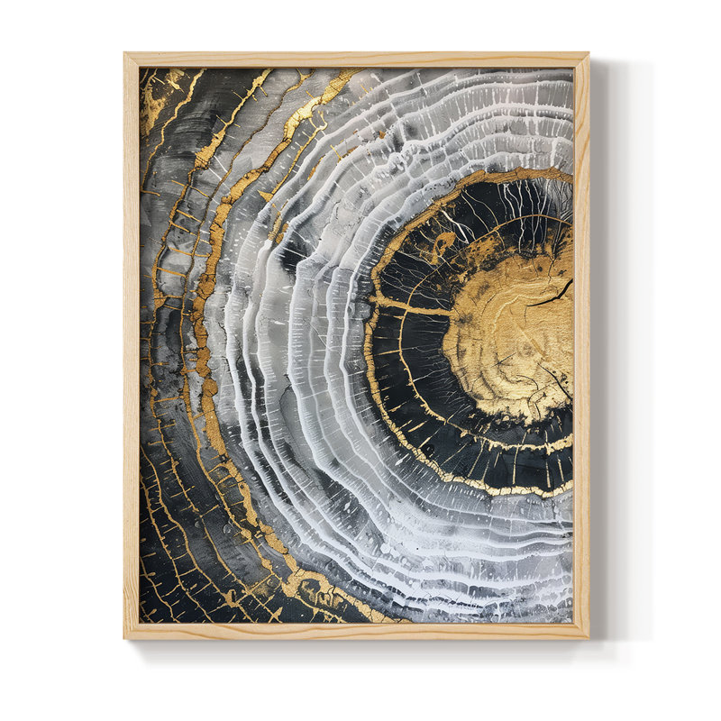 ABSTRACT Series CCXXVI Framed Print - Solid Wood, 11'' H x 9'' W